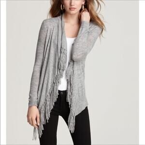 Rebecca‎ Taylor Draped Fringe Cardigan